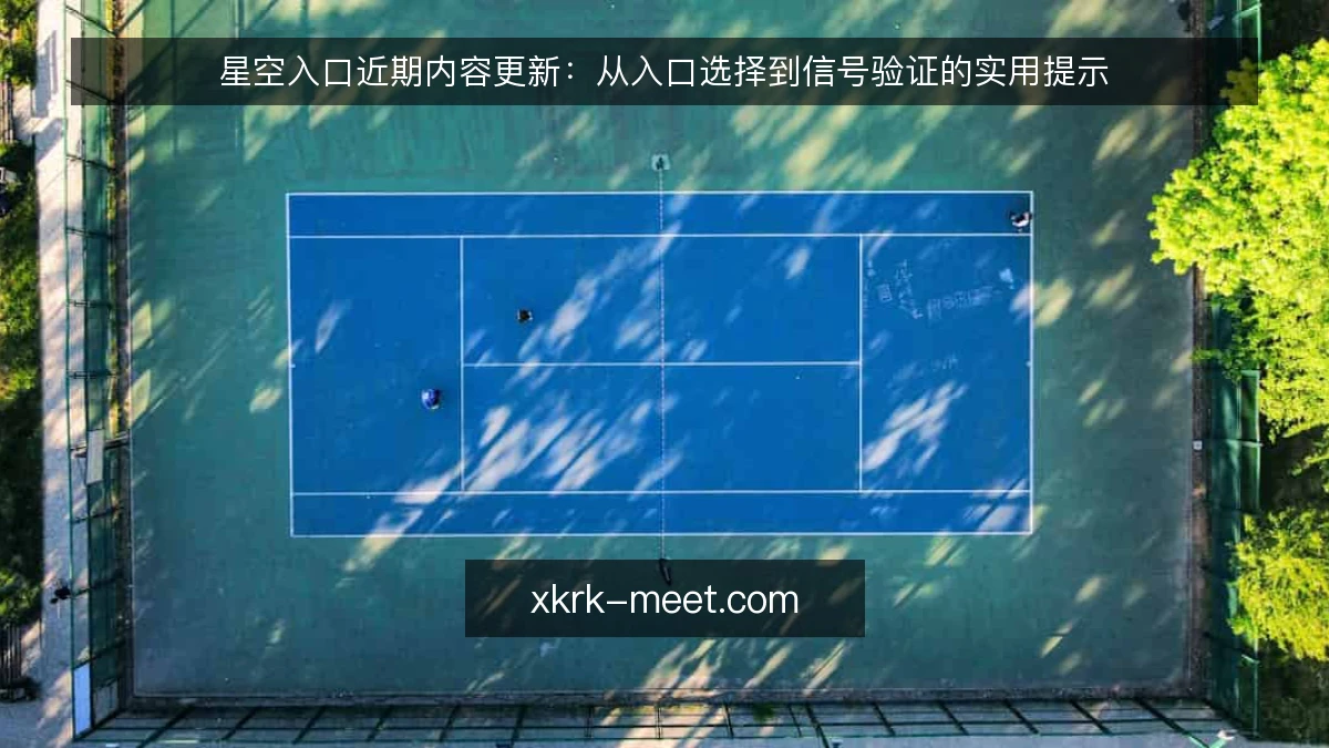 星空入口近期内容更新:从入口选择到信号验证的实用提示